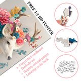 Floral Deer Jigsaw Puzzle 1000 Pieces