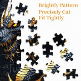 Puzzle drago oro nero puzzle 1000 pezzi