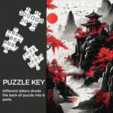 Crimson Temple Jigsaw Puzzle 1000 Pieces