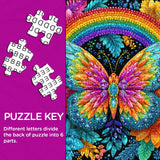 Rainbow Butterfly Jigsaw Puzzle 1000 Pieces
