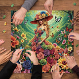 Couronné de fleurs puzzle de la puzzle 1000 pièces