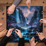 Violet Cascade Jigsaw Puzzle 1000 Pieces