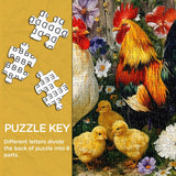 Puzzle Gallo e Pulcini 1000 pezzi