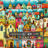 Puzzle di città colorata da 1000 pezzi