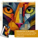 Geometrisches Kitty-Puzzle 1000 Teile