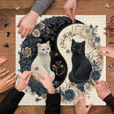 Puzzle Yin Yang Fiore Gatto 1000 Pezzi