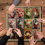 Gnome Holidays Quilt Jigsaw Puzzle 1000 Pieces
