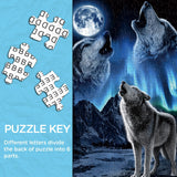 Star Night Wolf Jigsaw Puzzle 1000 Pieces