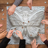 White Butterfly Art Jigsaw Puzzle 1000 Pieces