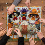 Gorgeous Chickens Jigsaw Puzzle 1000 Pieces