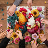Sweet Love Chickens Jigsaw Puzzle 1000 Pieces