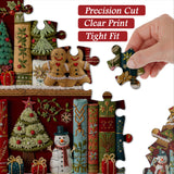 Cozy Christmas Bookshelf Jigsaw Puzzle 1000 Pieces