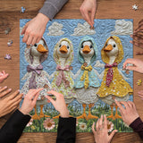 Patchwork Ducks Jigsaw Puzzle 1000 Pieces