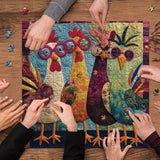 Patchwork Chick Jigsaw Puzzle 1000 Pieces