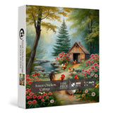 Forest Chicken Cottage Jigsaw Puzzle 1000 Pieces