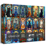 Glass Cat Jigsaw Puzzle 1000 Pieces