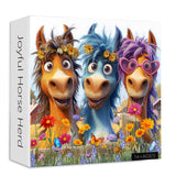 Puzzle con mandria di cavalli gioiosa, 1000 pezzi