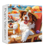 Puzzle de gabarit de vacances de Pup 1000 pièces