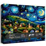 Starry Night Town Jigsaw Puzzles 1000 Pieces