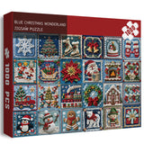 Blue Christmas Wonderland puzzle puzzle 1000 pezzi