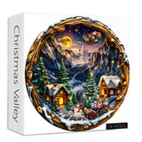 Pezzi di puzzle a valle di Natale 1000 pezzi