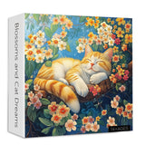 Blossoms and Cat Dreams Jigsaw Puzzle 1000 Pieces