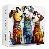 Vibrant Pup Squad Jigsaw Puzzle 1000 Pieces