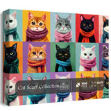 Puzzle Collezione Sciarpa Gatto 1000 Pezzi