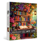 Flower Bookshelf Jigsaw Puzzle 1000 Pieces