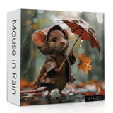 Mouse in Rain Jigsaw Puzzle 1000 Pieces