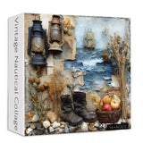 Vintage Nautical Collage Jigsaw Puzzle 1000 Pieces