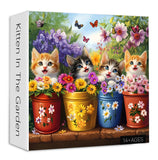 Kitten In The Garden Jigsaw Puzzle 1000 Pieces