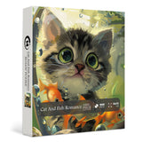 Cat And Fish Romance Jigsaw Puzzle 1000 Pieces