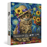 Van Gogh Cat Jigsaw Puzzle 1000 Piece