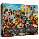 Happy Puppy Jigsaw Puzzle 1000 Pieces