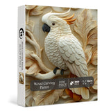 Wood Carving Parrot Jigsaw Puzzle 1000 Pieces