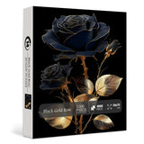 Black Gold Rose Jigsaw Puzzle 1000 Pieces