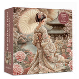 Kimono Floral Feast Jigsaw Puzzle 1000 Pieces