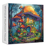 Whimsical Mushroom House Jigsaw Puzzle 1000 Pieces