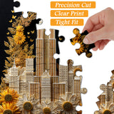 Sunflower Cityscape Jigsaw Puzzle 1000 Pieces