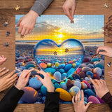 Coastal Heart Jigsaw Puzzle 1000 Pieces