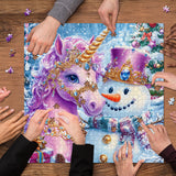 Snowman Unicorn Jigsaw Puzzle 1000 pièces