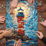Mosaic Lighthouse Jigsaw Puzzle 1000 Pieces