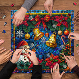 Mosaic Christmas Bells Jigsaw Puzzle 1000 piezas