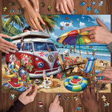 Seaside Pawprints Jigsaw Puzzle 1000 piezas