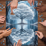 Albero di specchio puzzle puzzle 1000 pezzi