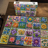Colección de flores de crochet rompecabezas 1000 piezas