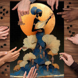 Puzzle con donna liuto al chiaro di luna, 1000 pezzi