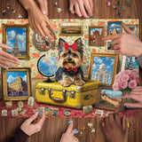 Travel Puppy Jigsaw Puzzle 1000 Pieces