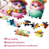 Puzzle colorato con uccelli e cappelli, 1000 pezzi